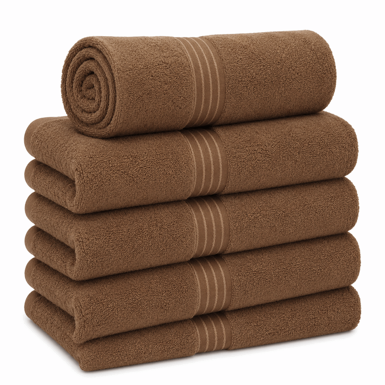 Brown Bath Towel 550Gsm Cotton