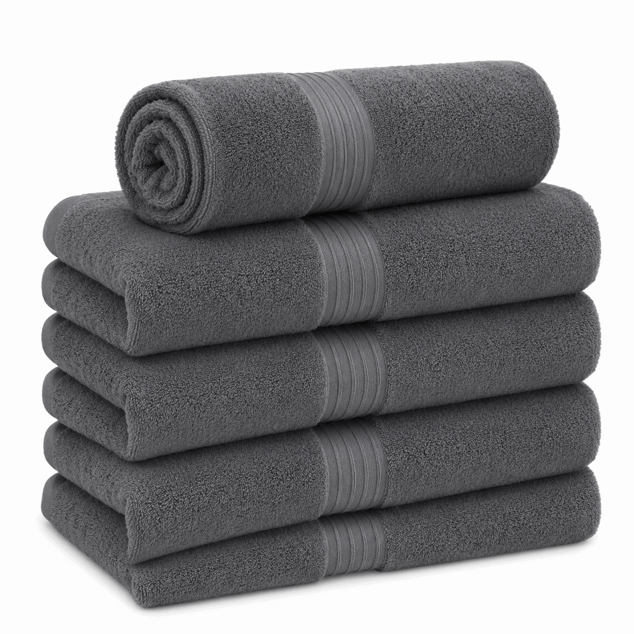 Charcoal Gray Bath Towel 550Gsm Cotton