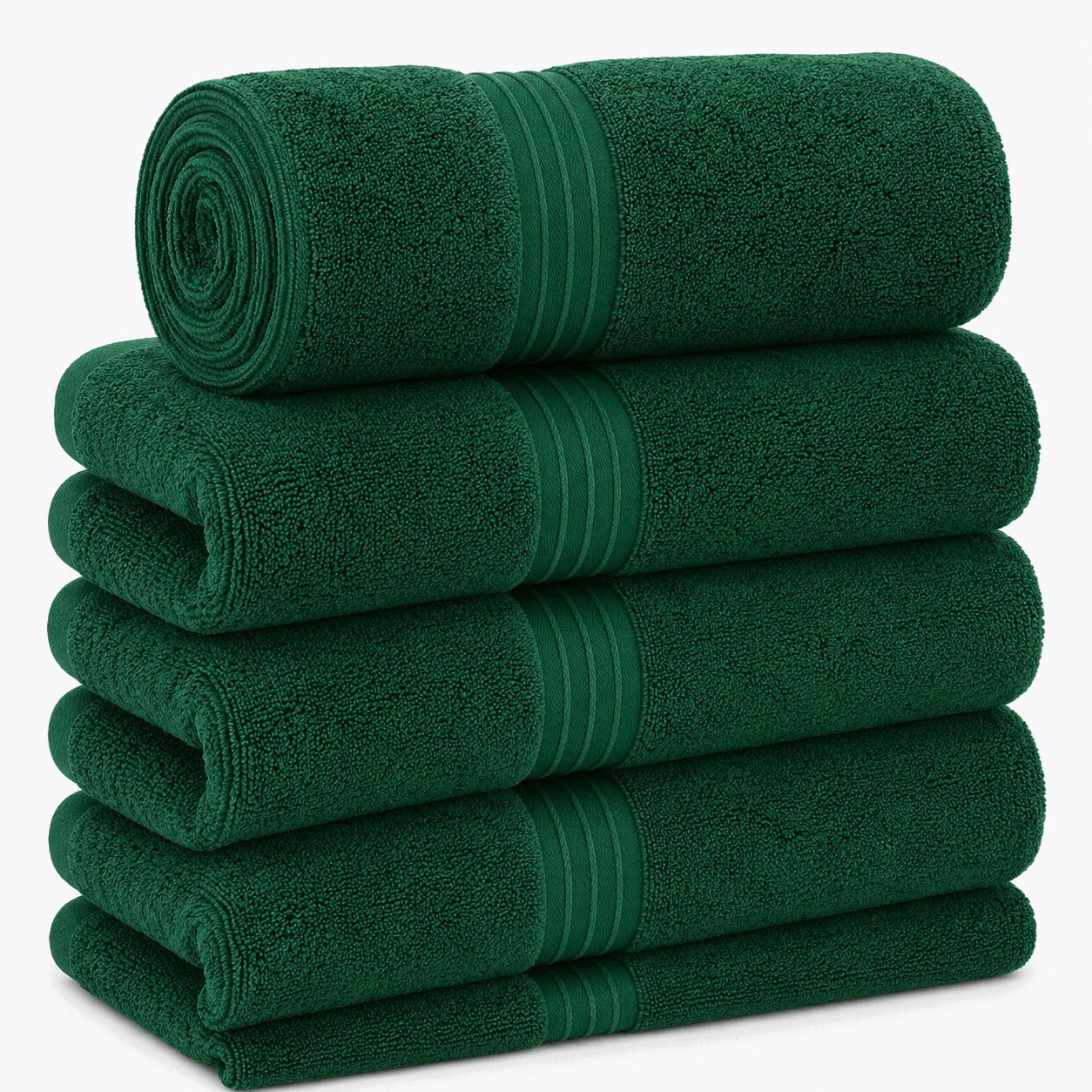 Darker Green Bath Towel 550Gsm Cotton