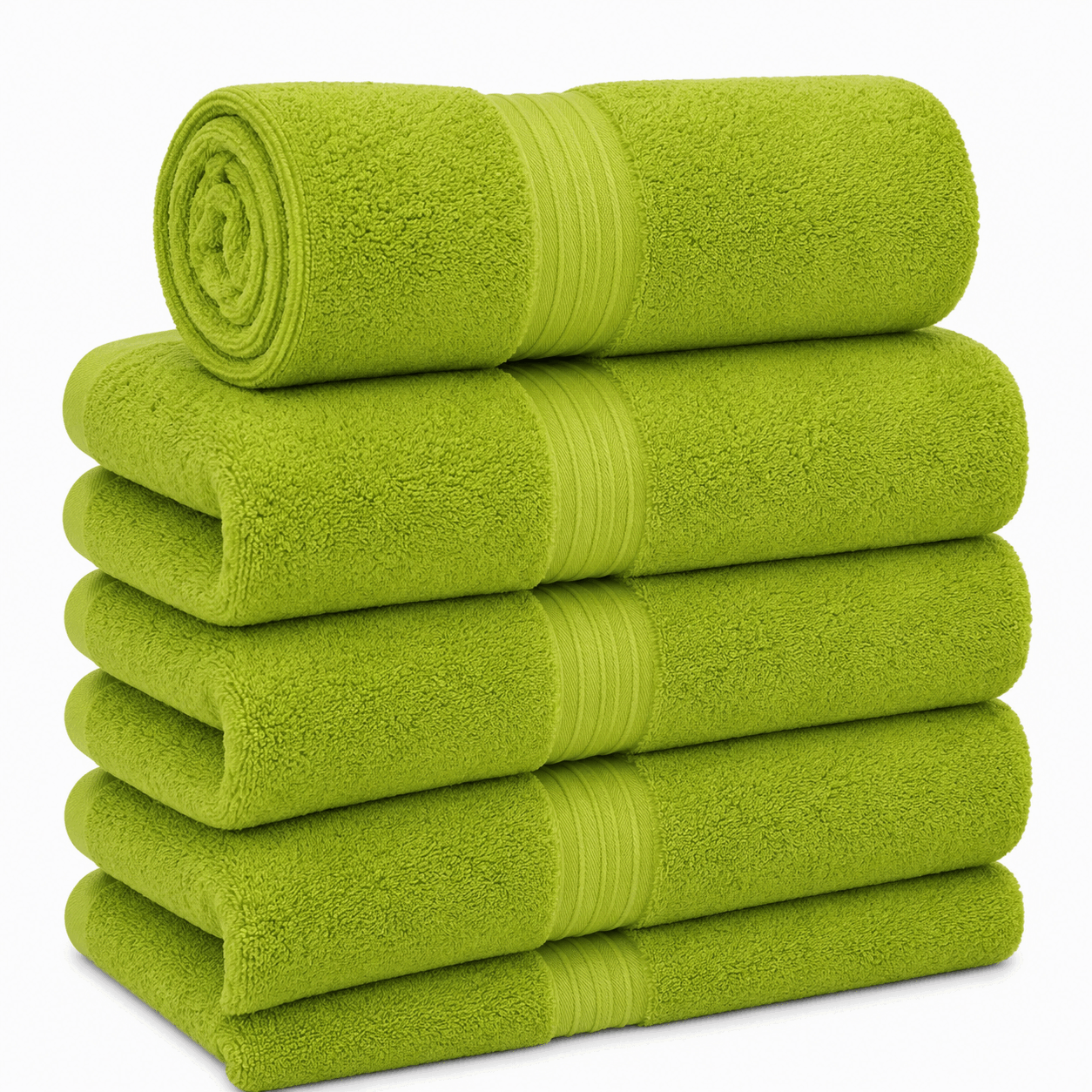 Kiwi Green Beach Towel 550Gsm Cotton