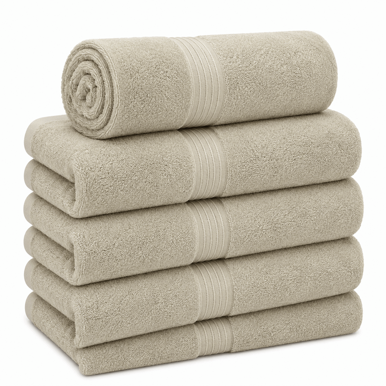 Light Gray Towel Beach 550Gsm Cotton