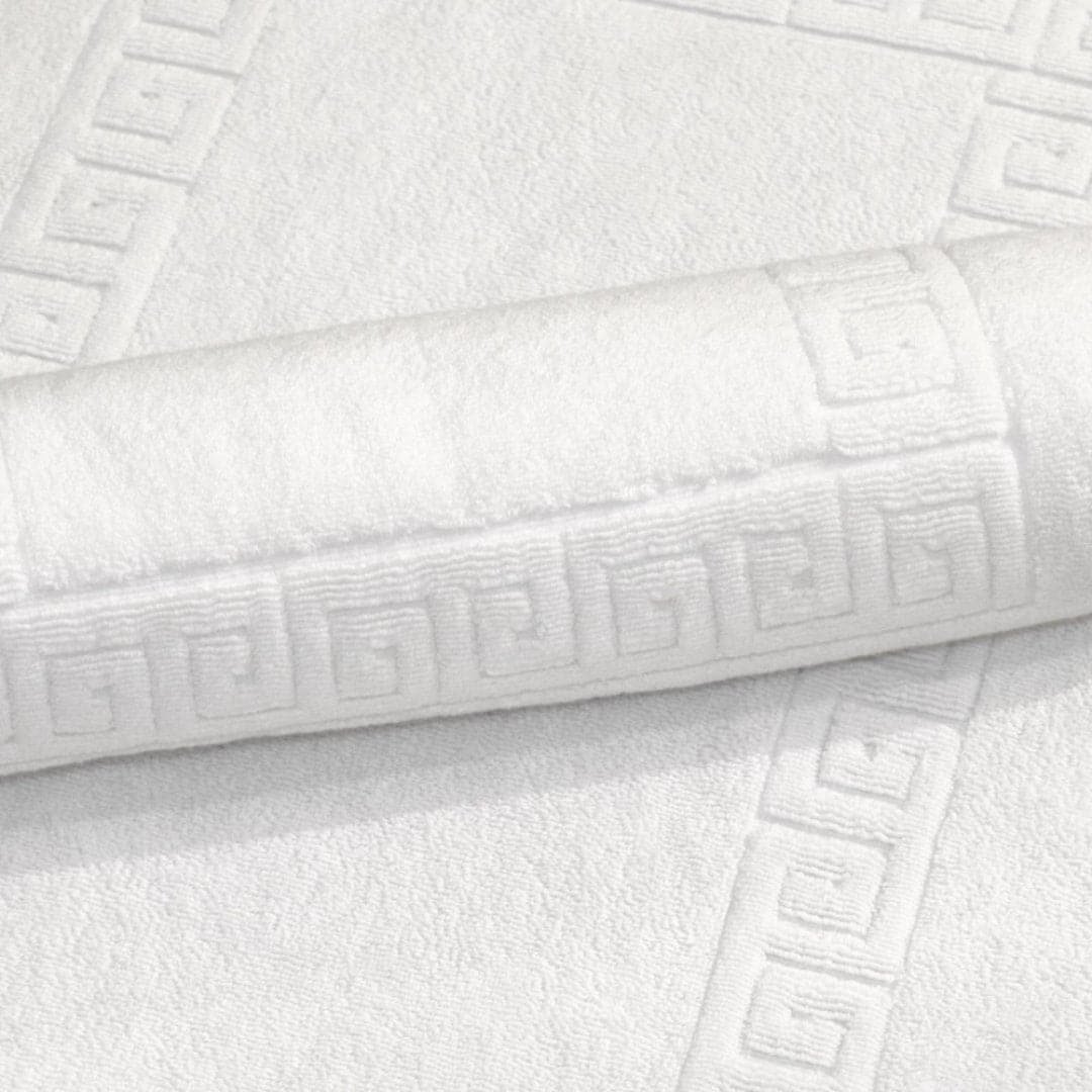 Bath Mat 900 GSM Greek Border for UAE commercial textile supply