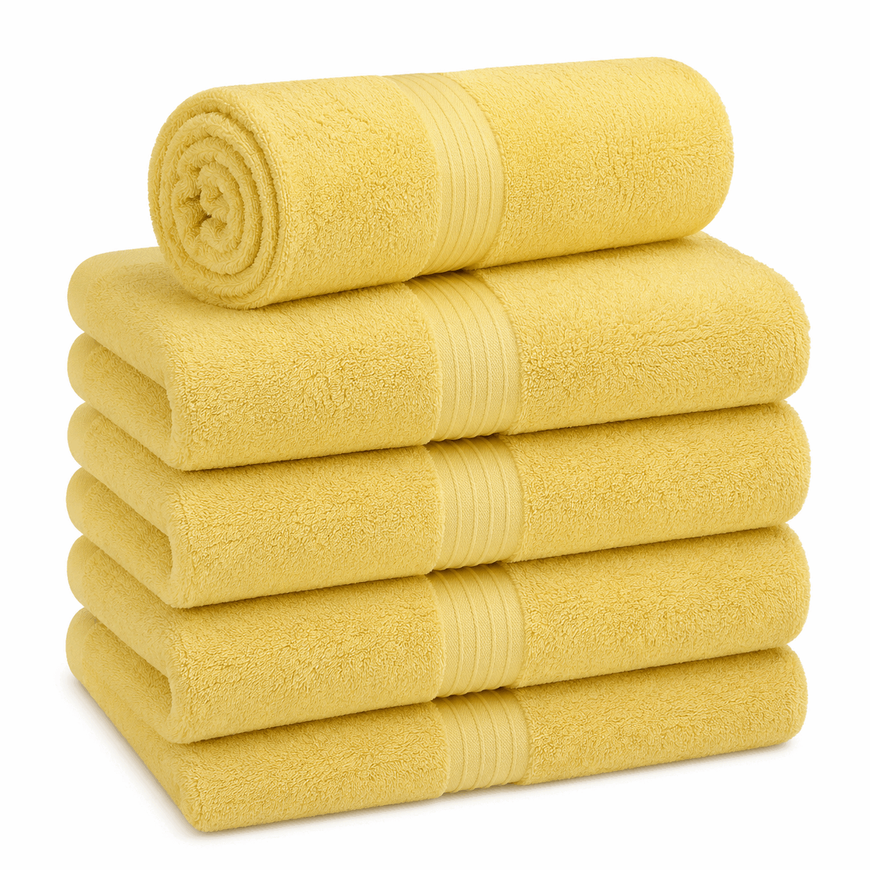 Hand Towel Pale Yellow Towel 550Gsm Cotton