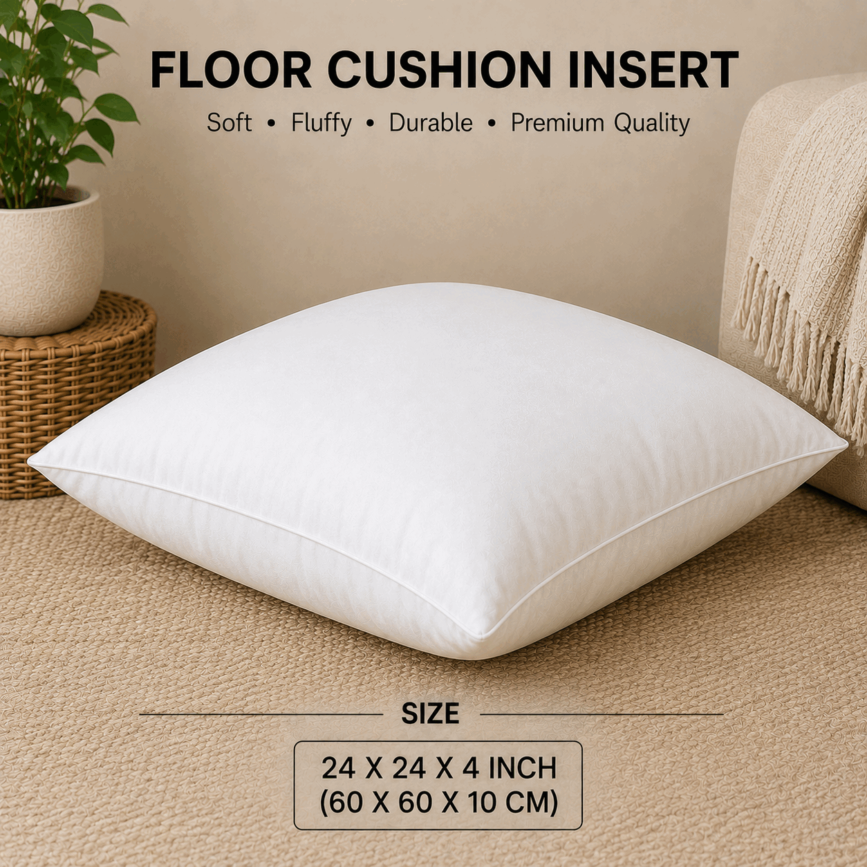 Floor Cushion Insert for UAE commercial textile supply