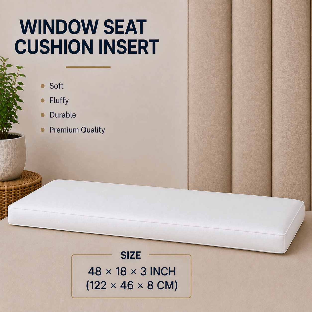 Window Seat Cushion for UAE commercial textile supply