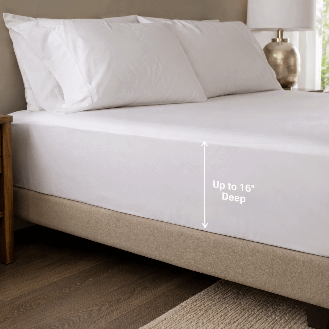 Deep Pocket Fitted Sheet for UAE commercial textile supply