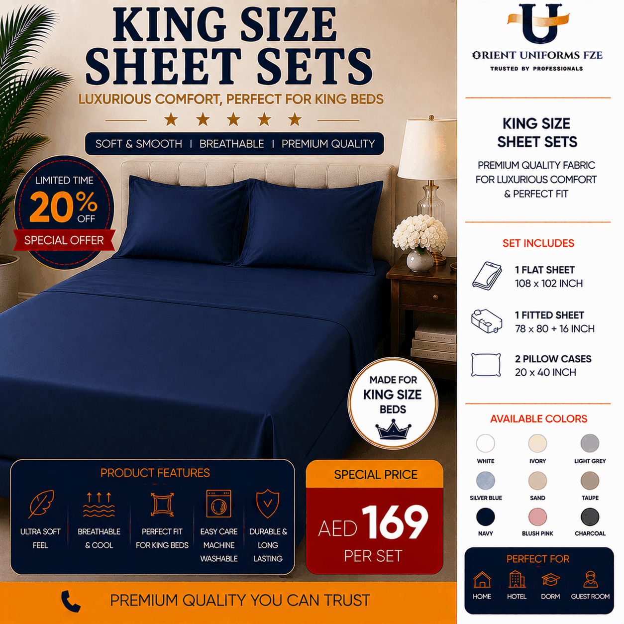 King Size Sheet Set