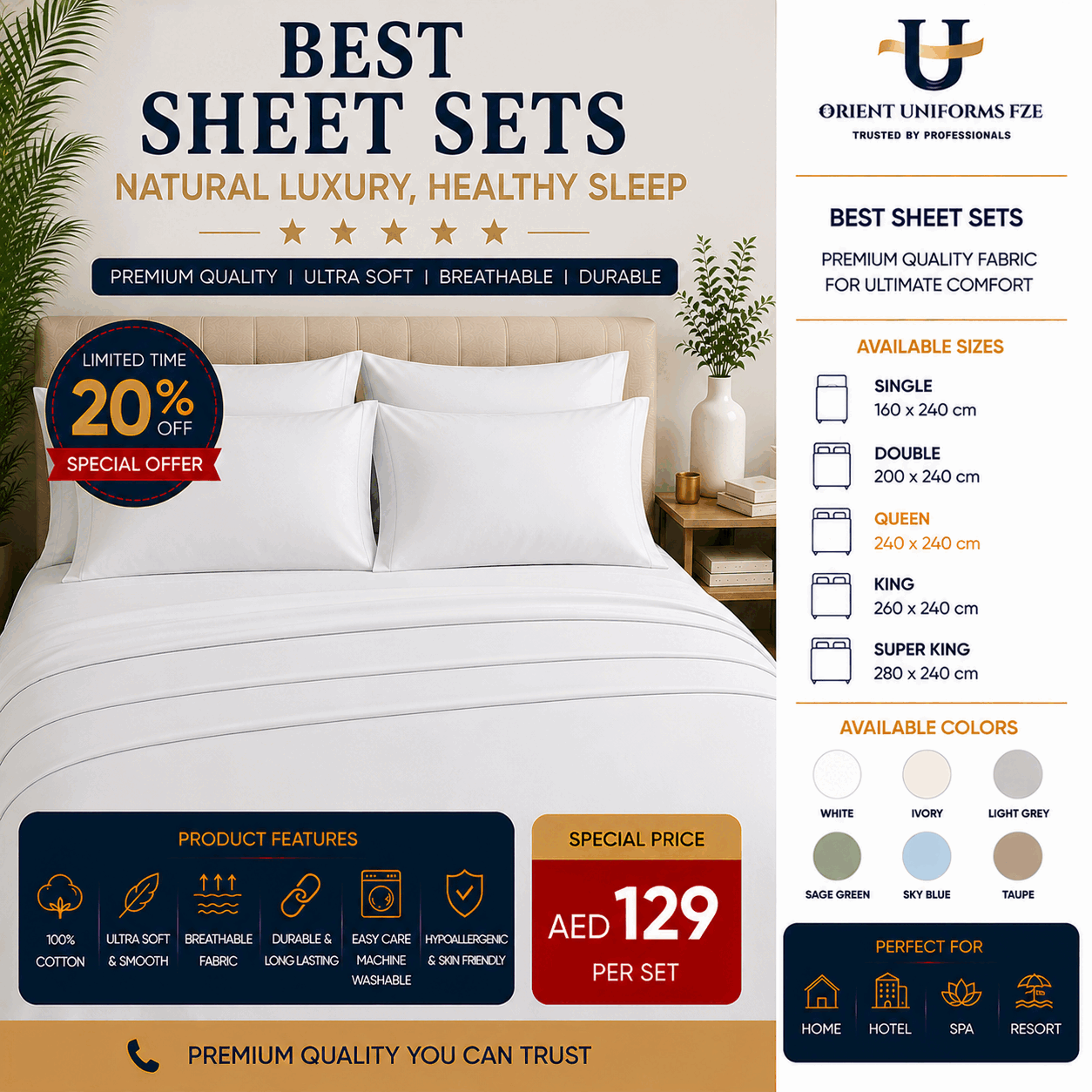 Top Quality Cotton Sheets