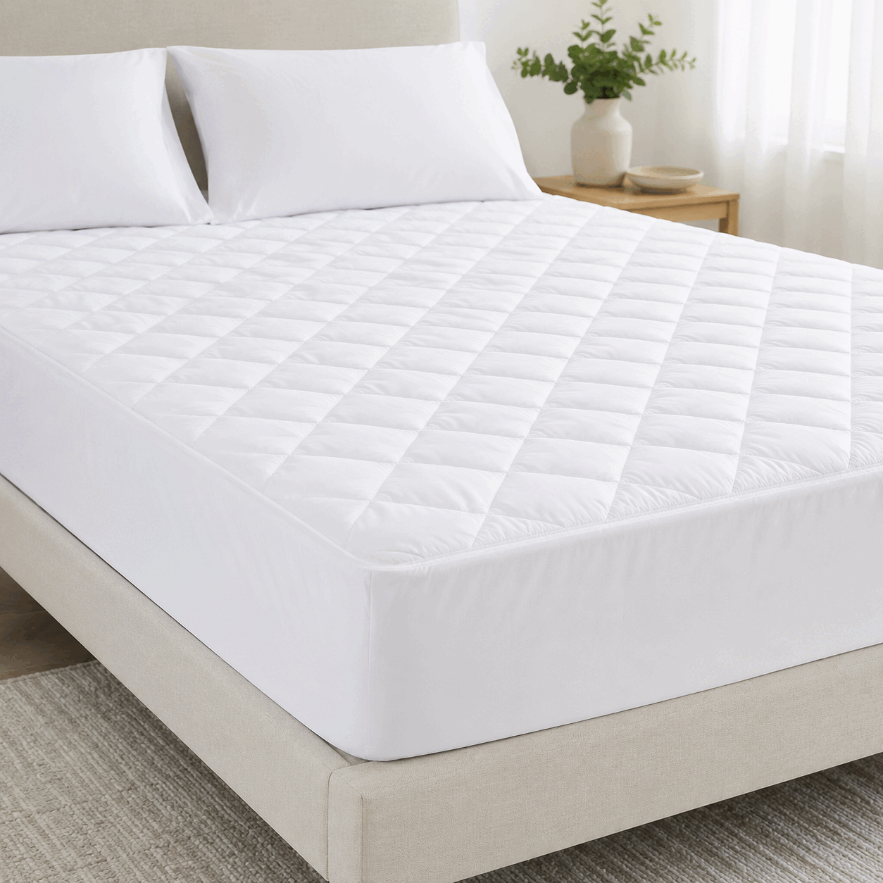 Terry Fabric Mattress Protector for UAE commercial textile supply