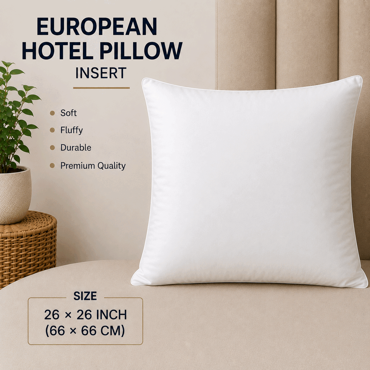 European Hotel Pillow