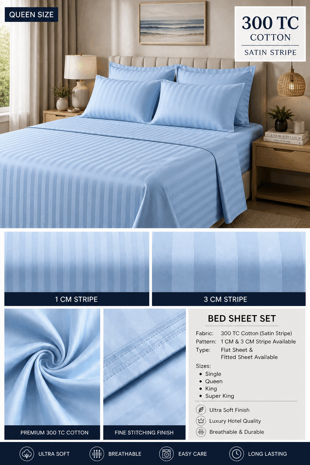 Sateen Bed Sheets