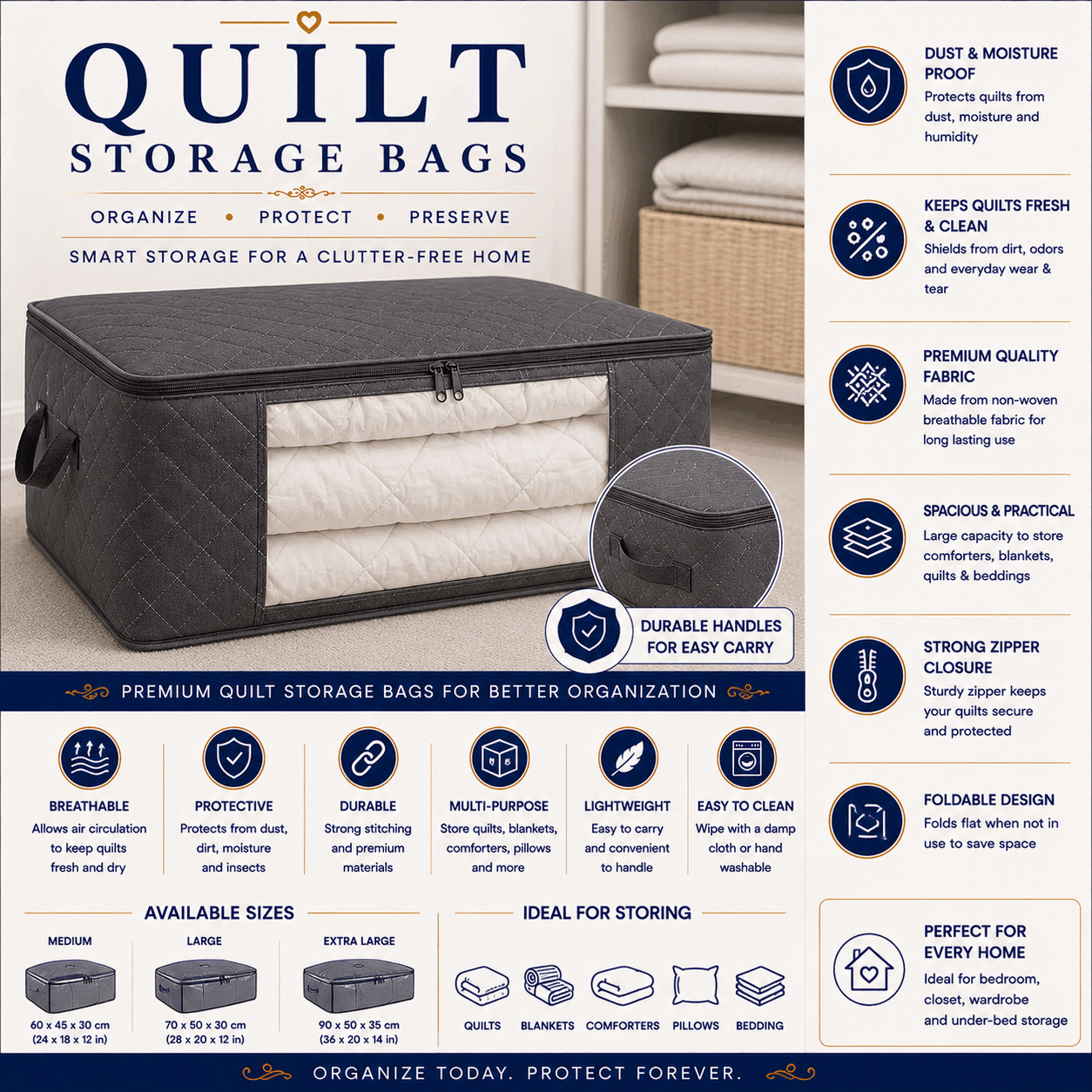 Quilt Storage Bags