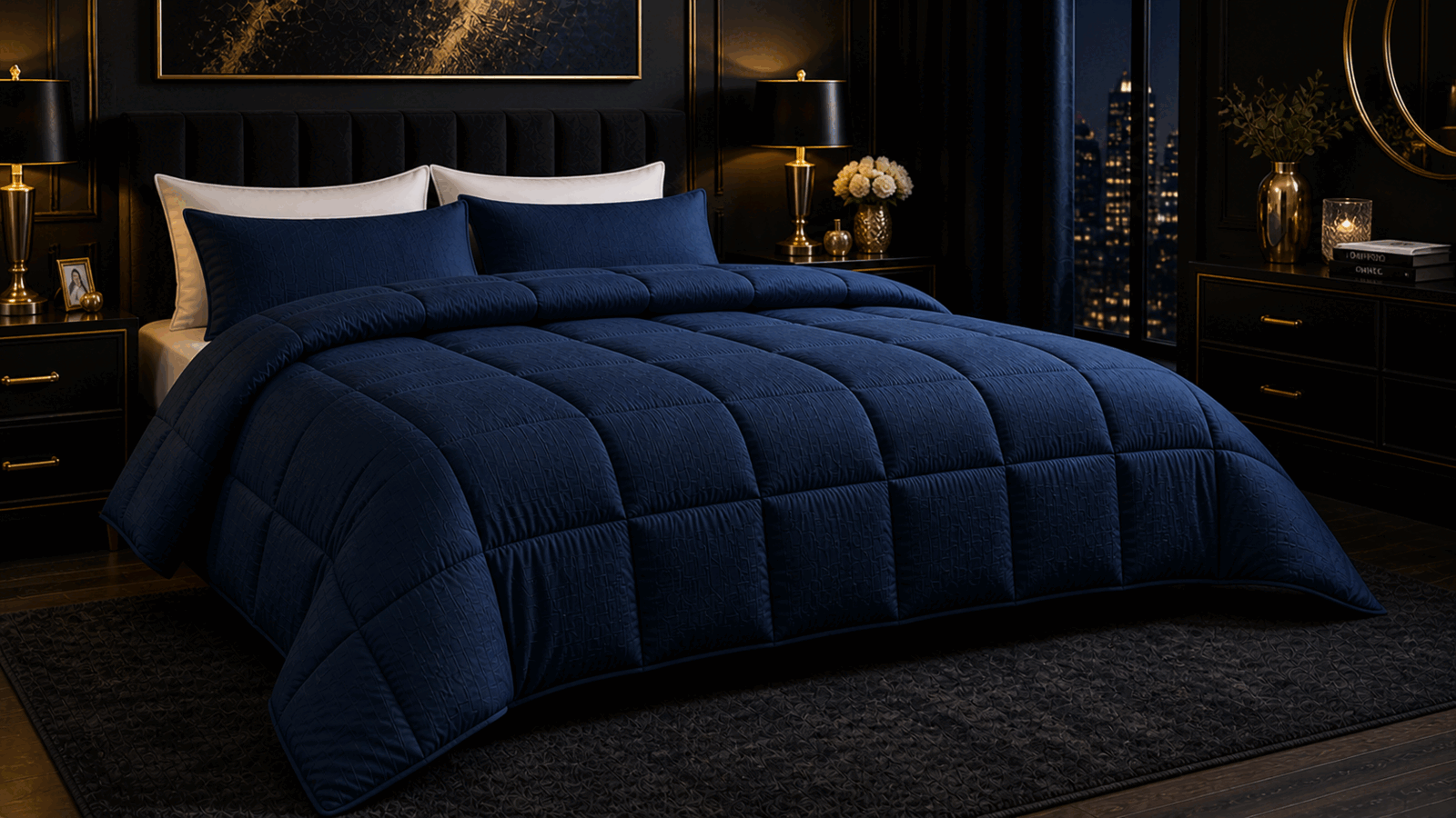 Navy Blue Duvet Comforter