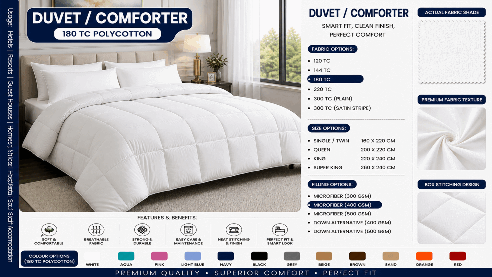 White Duvet Comforter