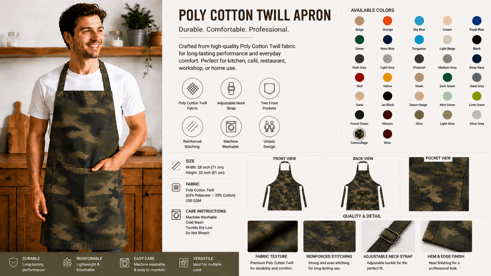 Camoflauge Apron