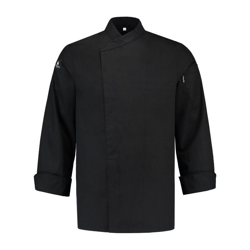Chef Jacket Black Full Sleeves Closure