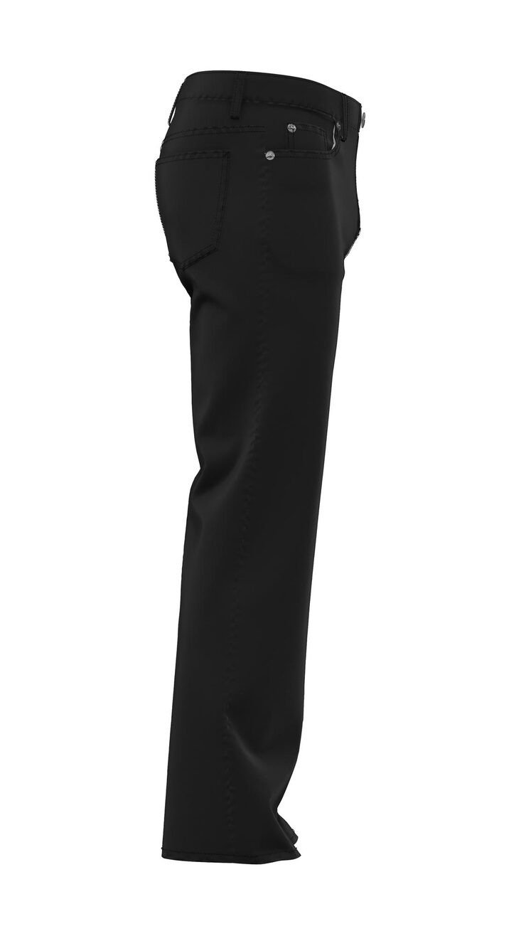 Black Denim Chef Pants Straight Fit