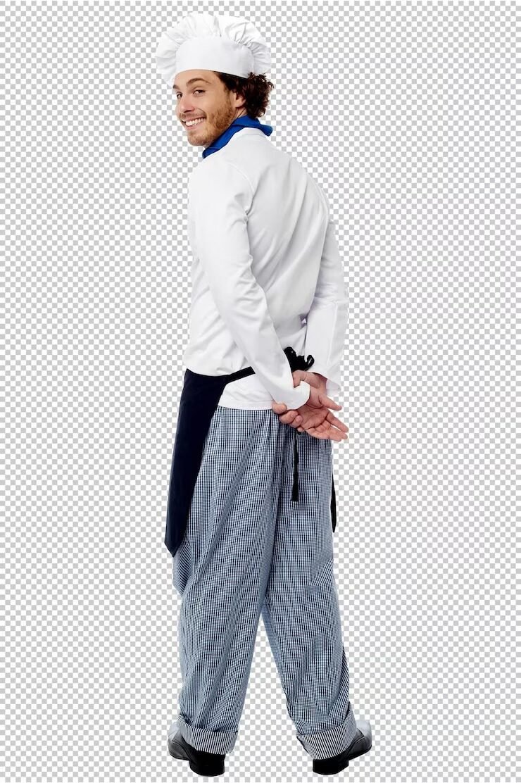 Blue Chef Pants Full Length Uniform