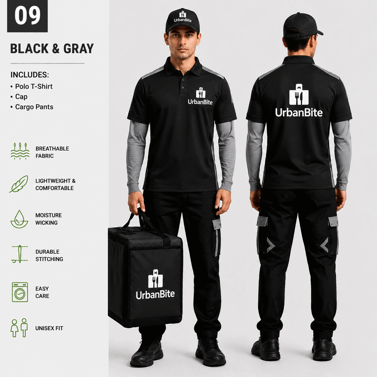 Black Grey Ride Uniform