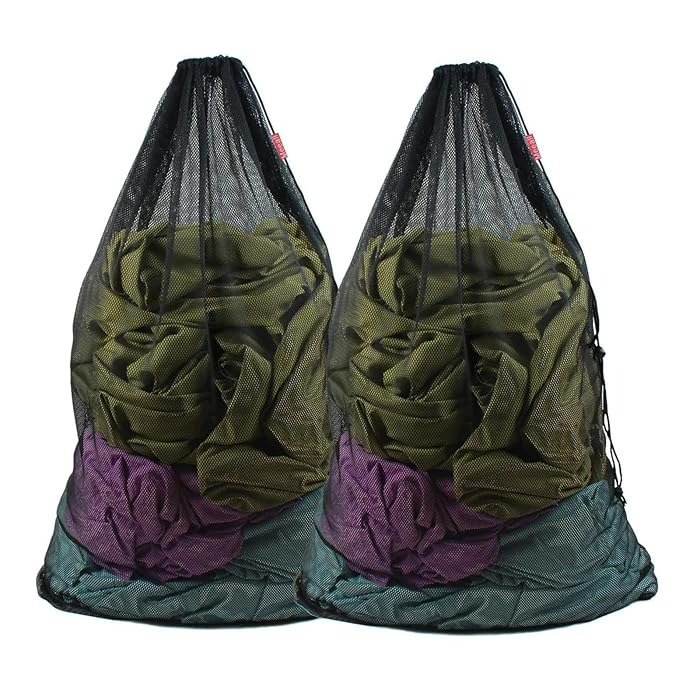 Mesh Material Black Laundry Bag Made UAE