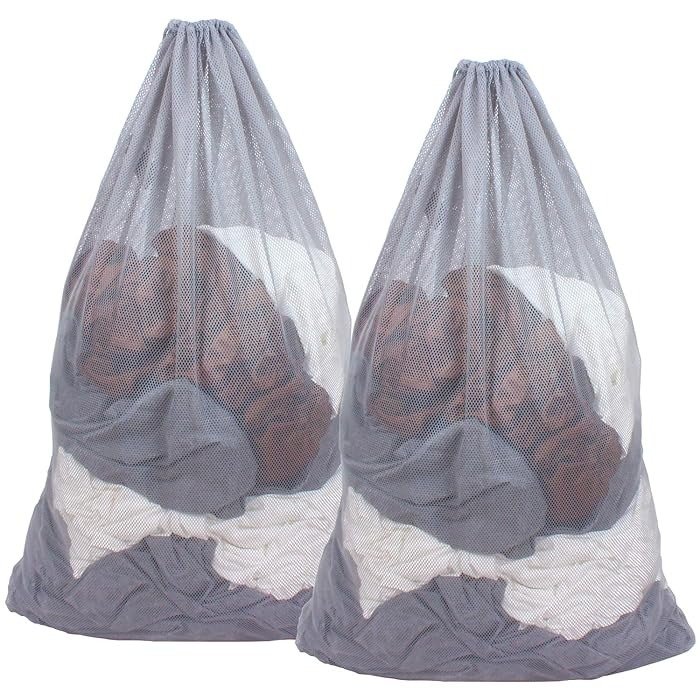 Mesh Material Grey Laundry Bag 2