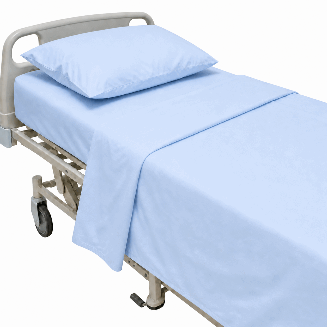 Light Blue Hospital Bed Sheet