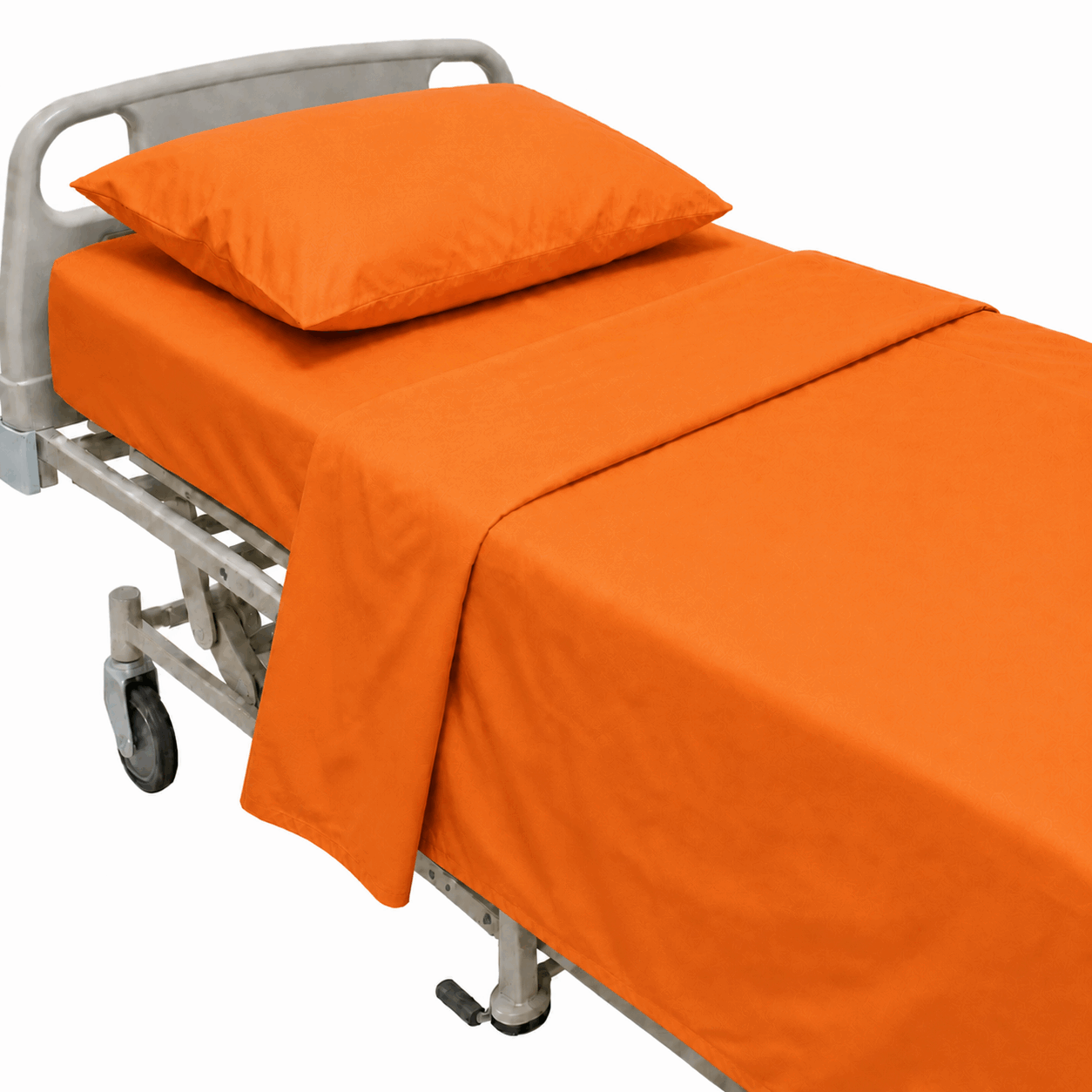 Orange Hospital Bed Sheet