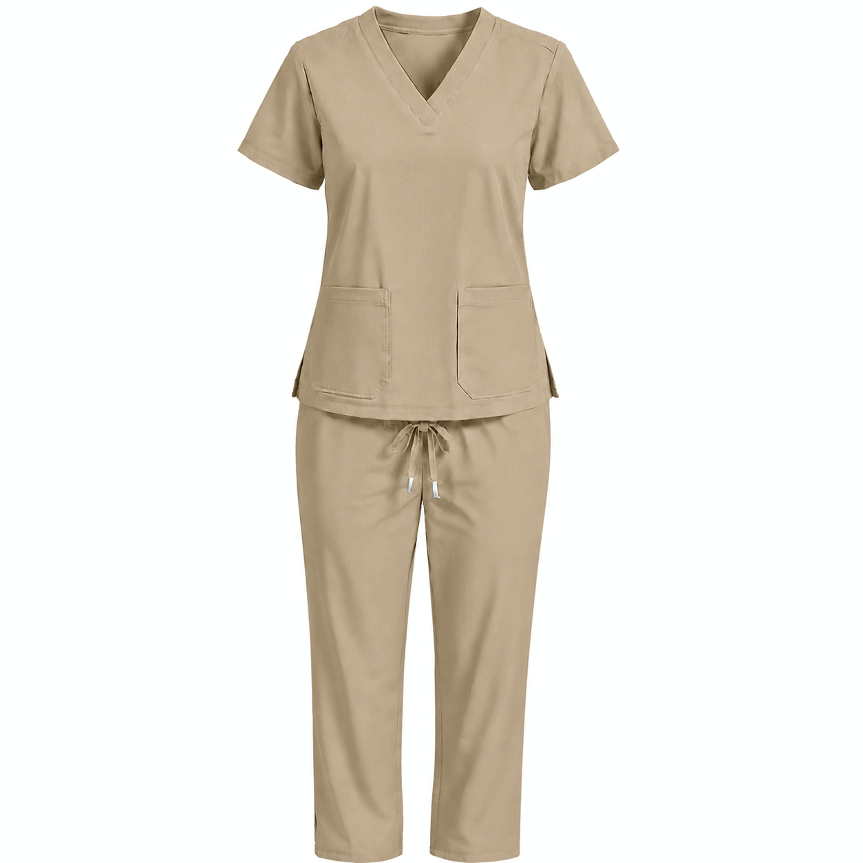 Beige Colour Scrub Suit for UAE commercial textile supply
