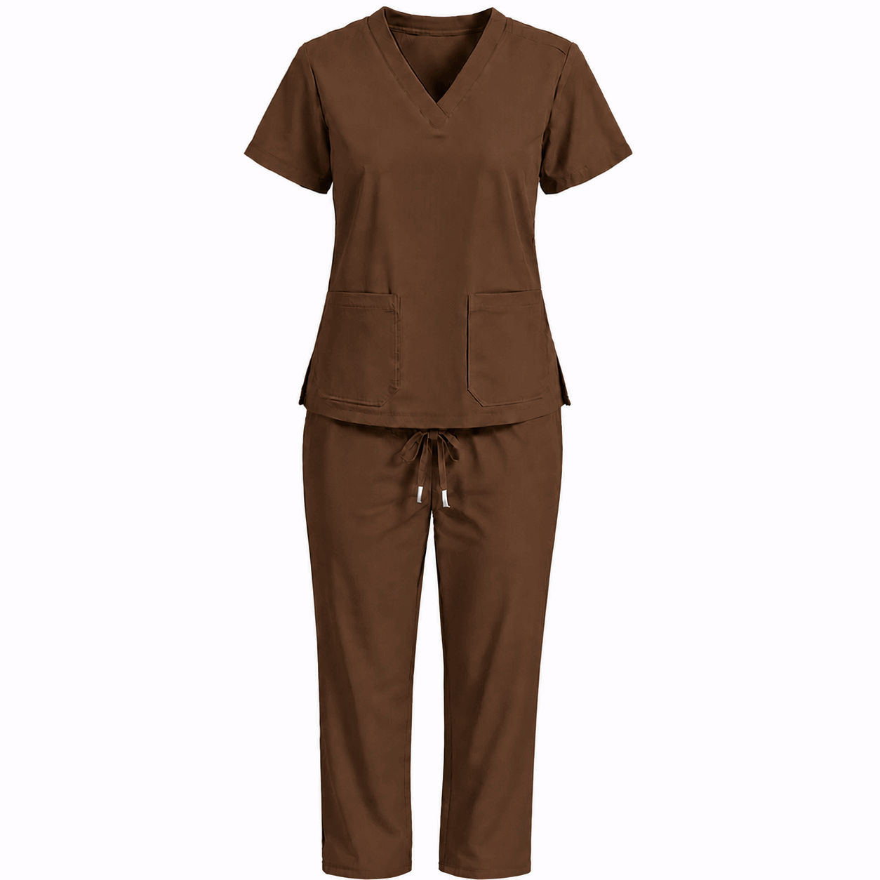 Brown Colour Scrub Suit 2 for UAE commercial textile supply