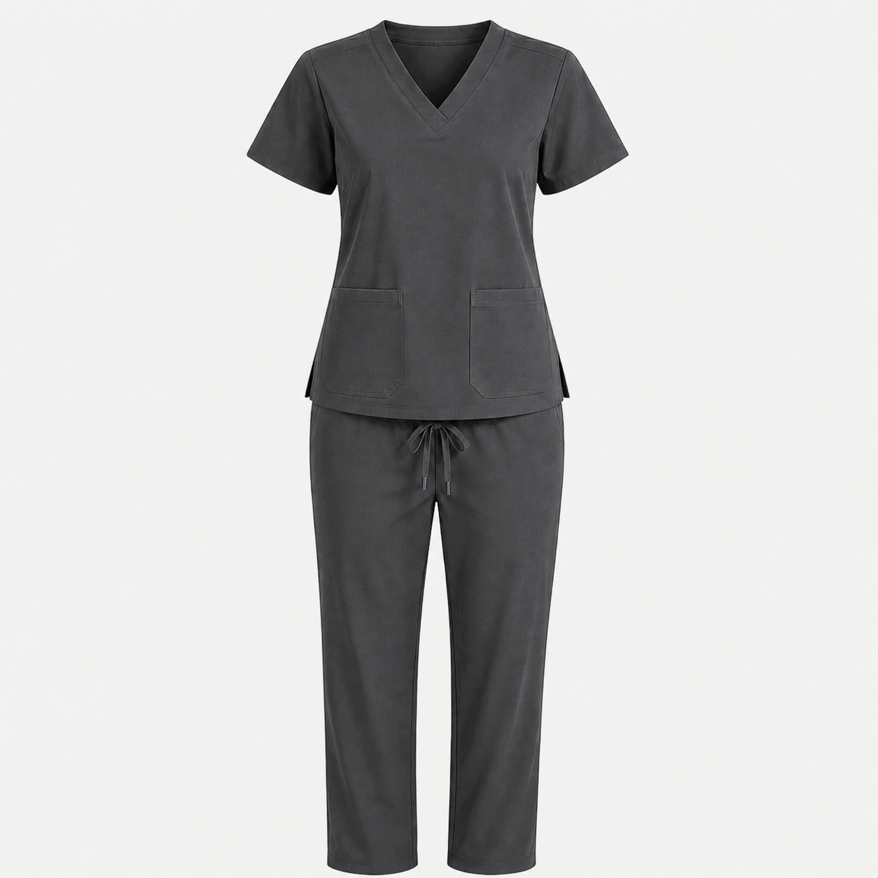 Dark Grey Colour Scrub Suit 1 for UAE commercial textile supply