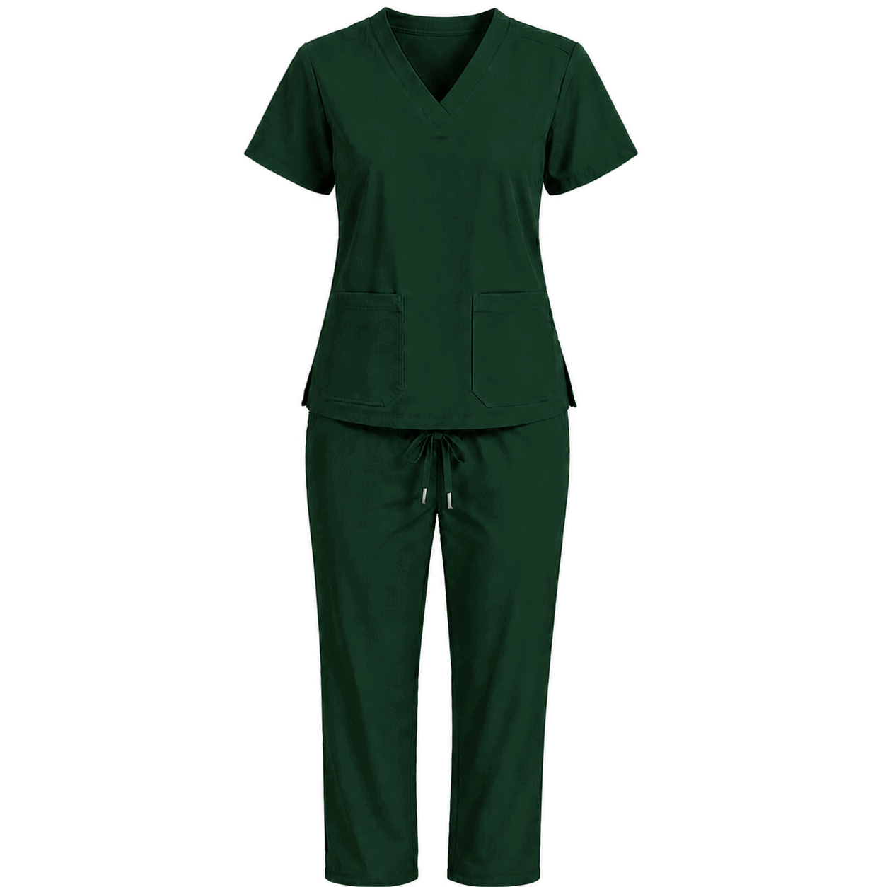Dark Green Colour Scrub Suit for UAE commercial textile supply