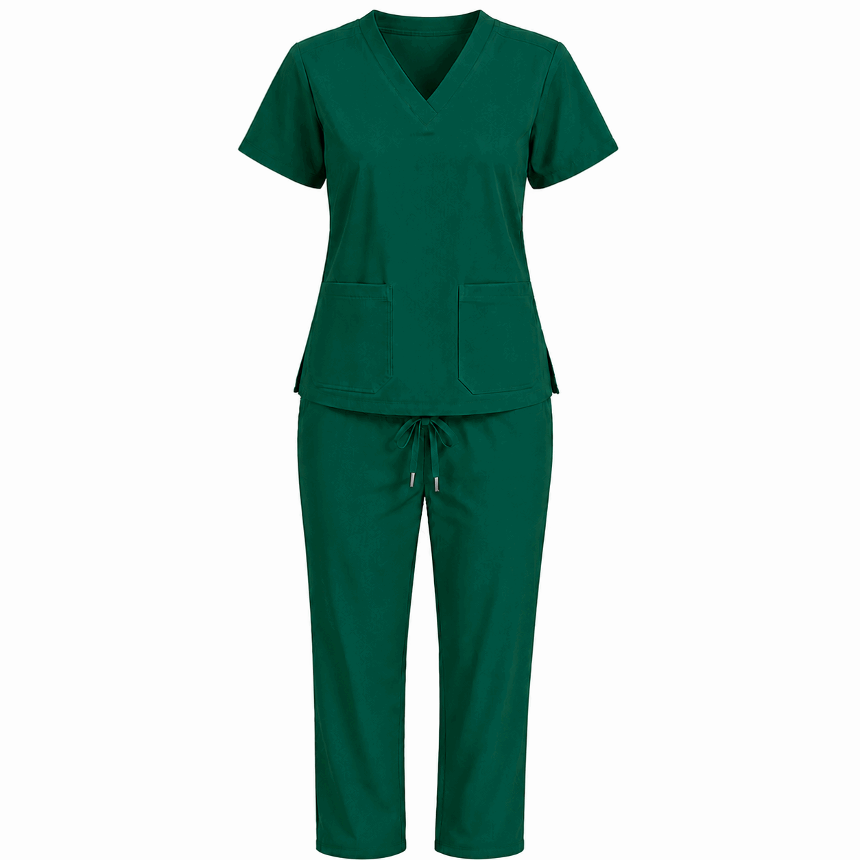 Green Colour Scrub Suit for UAE commercial textile supply