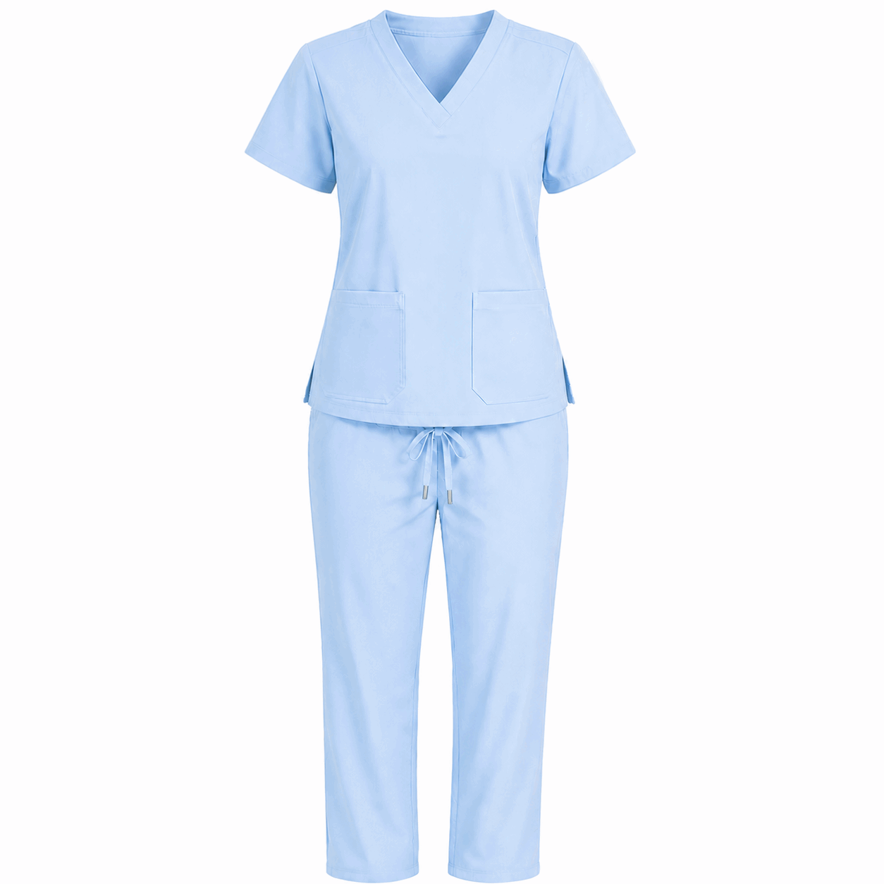 Light Blue Colour Scrub Suit for UAE commercial textile supply