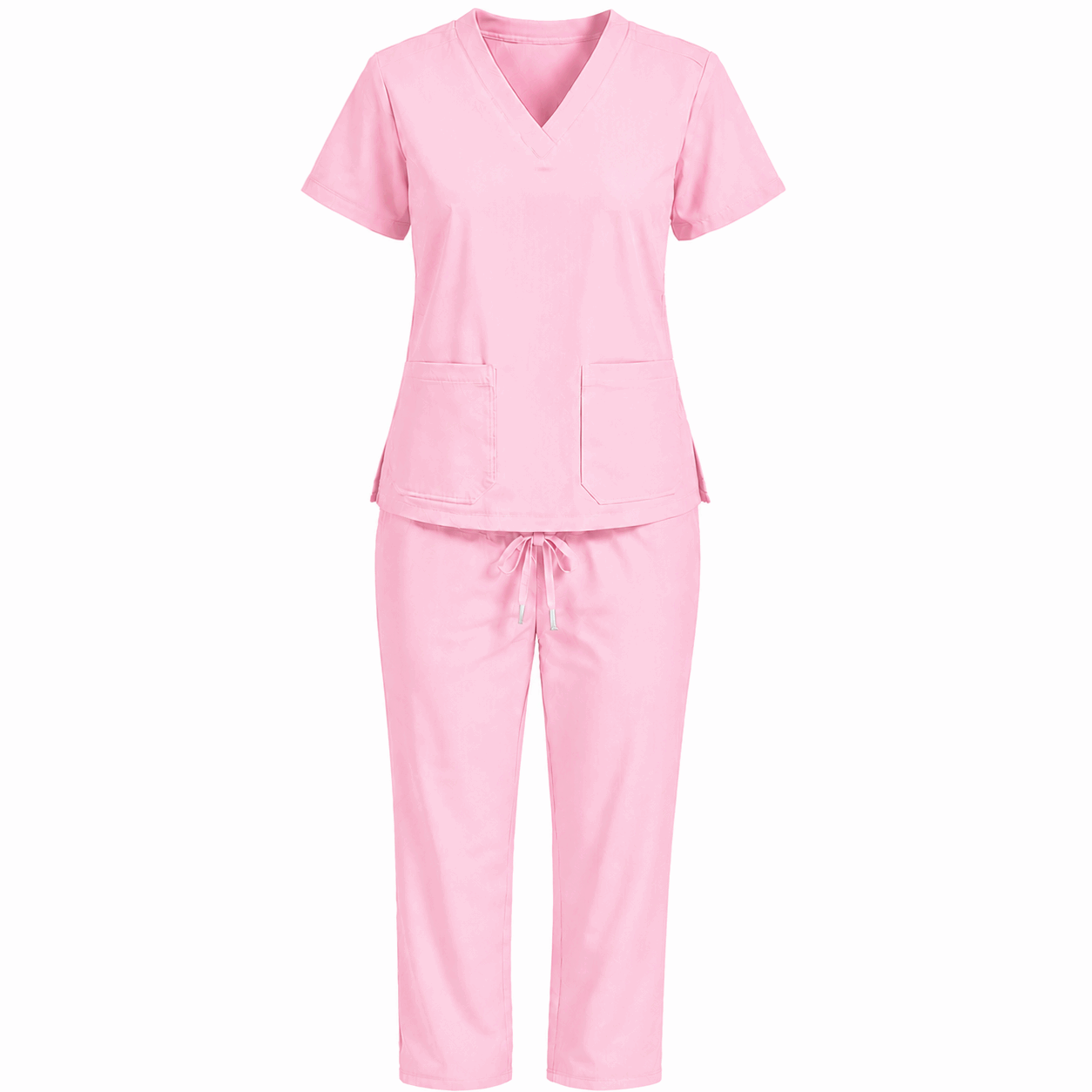 Light Pink Colour Scrub Suit for UAE commercial textile supply