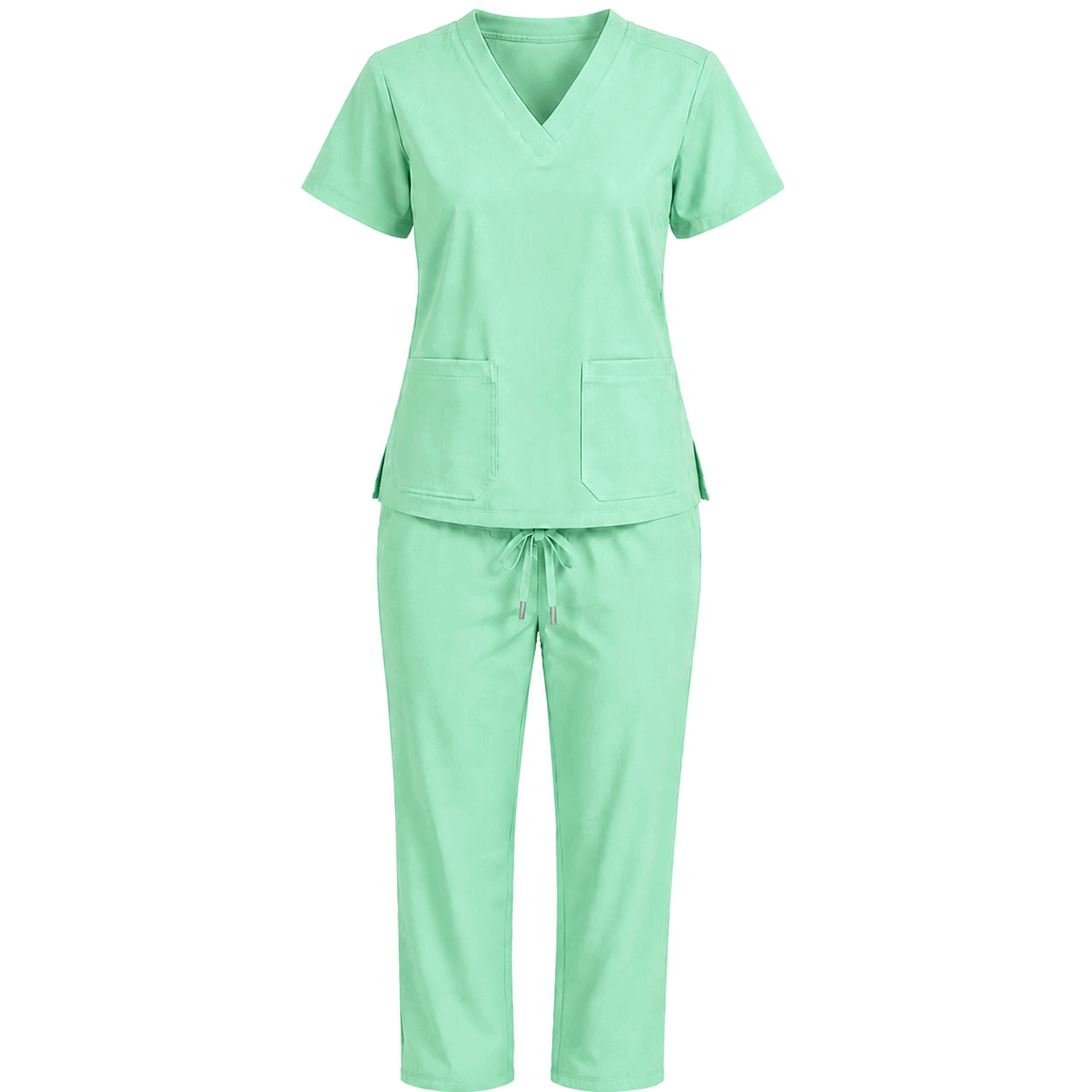 Mint Colour Scrub Suit for UAE commercial textile supply