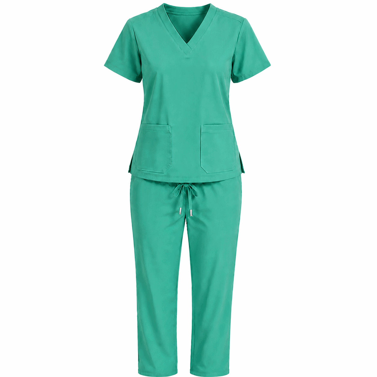 Mint Green Colour Scrub Suit for UAE commercial textile supply