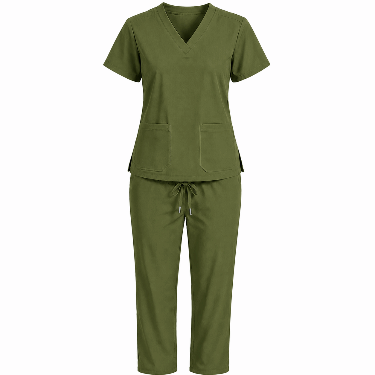 Olive Green Colour Scrub Suit 1 for UAE commercial textile supply