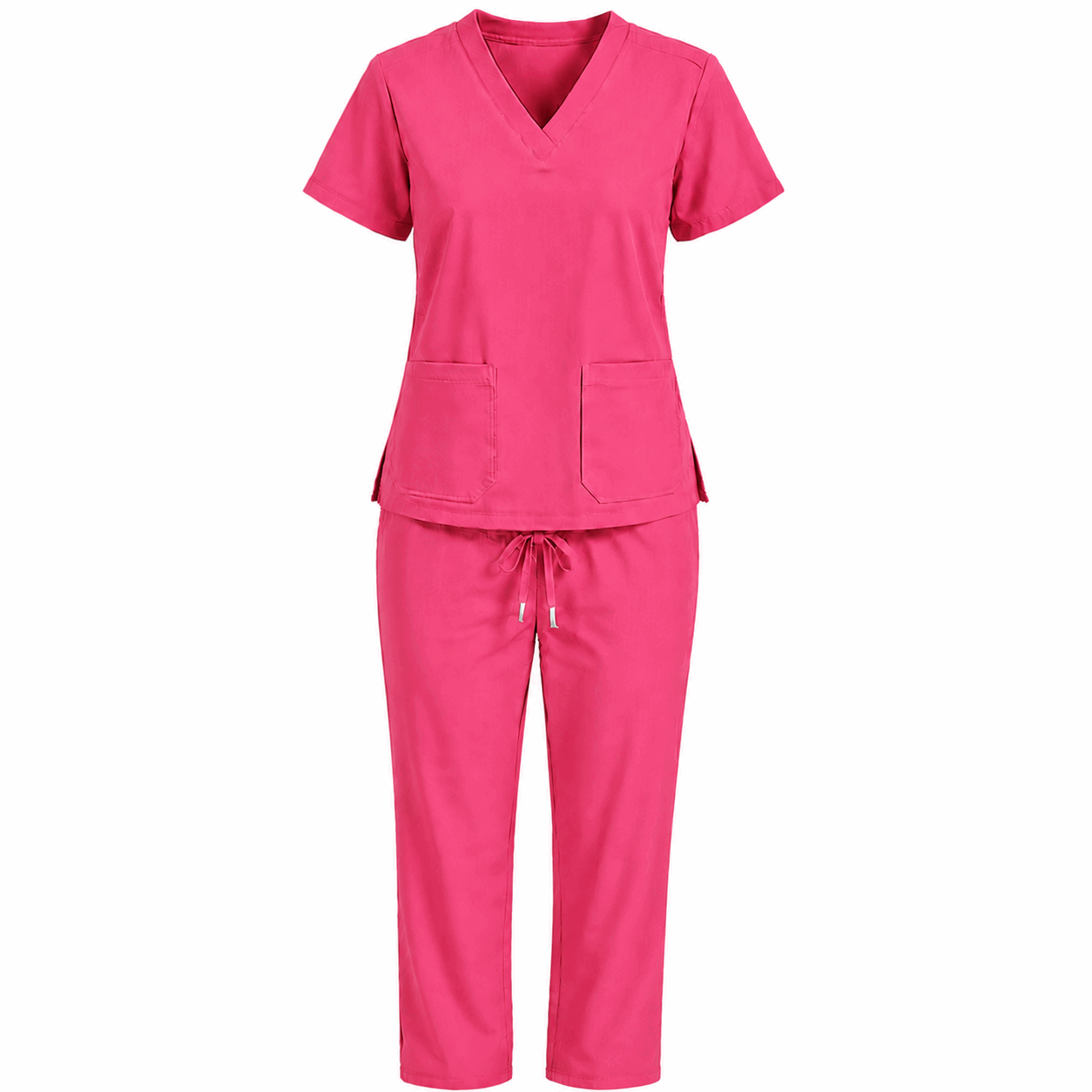 Pink Colour Scrub Suit for UAE commercial textile supply