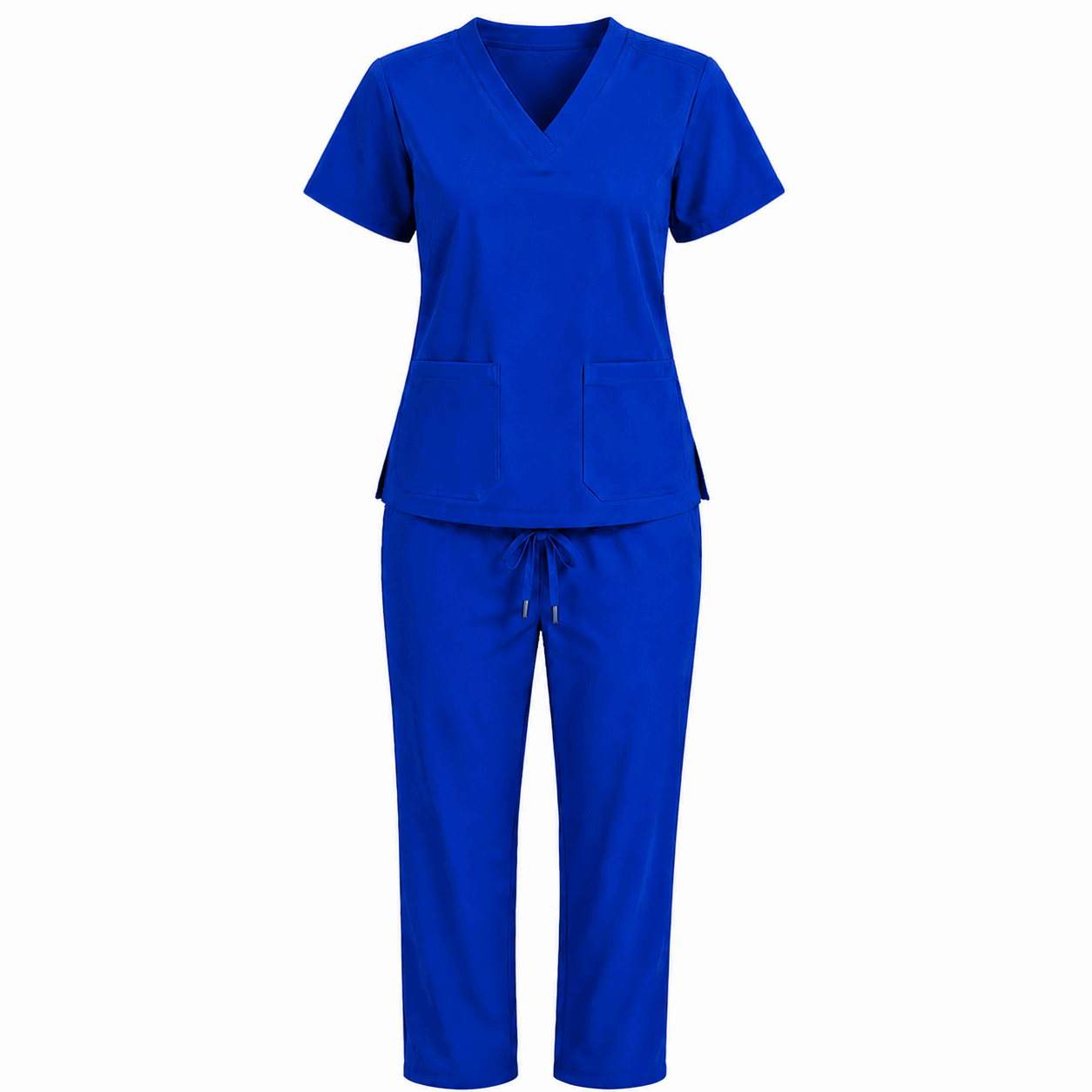 Royal Blue Colour Scrub Suit 1 for UAE commercial textile supply