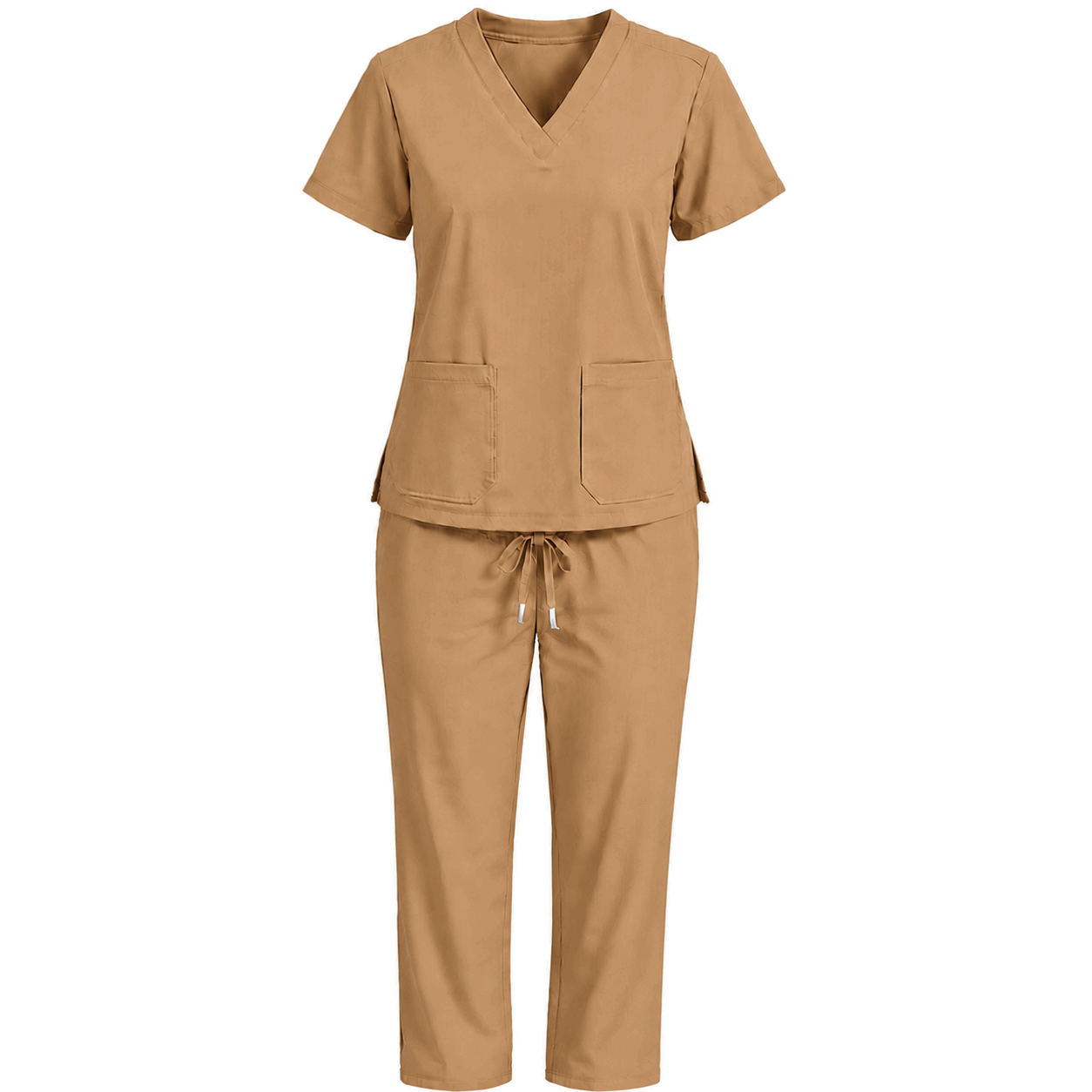 Tan Colour Scrub Suit for UAE commercial textile supply