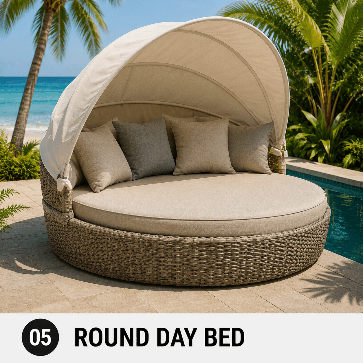 Beach Round Day Bed