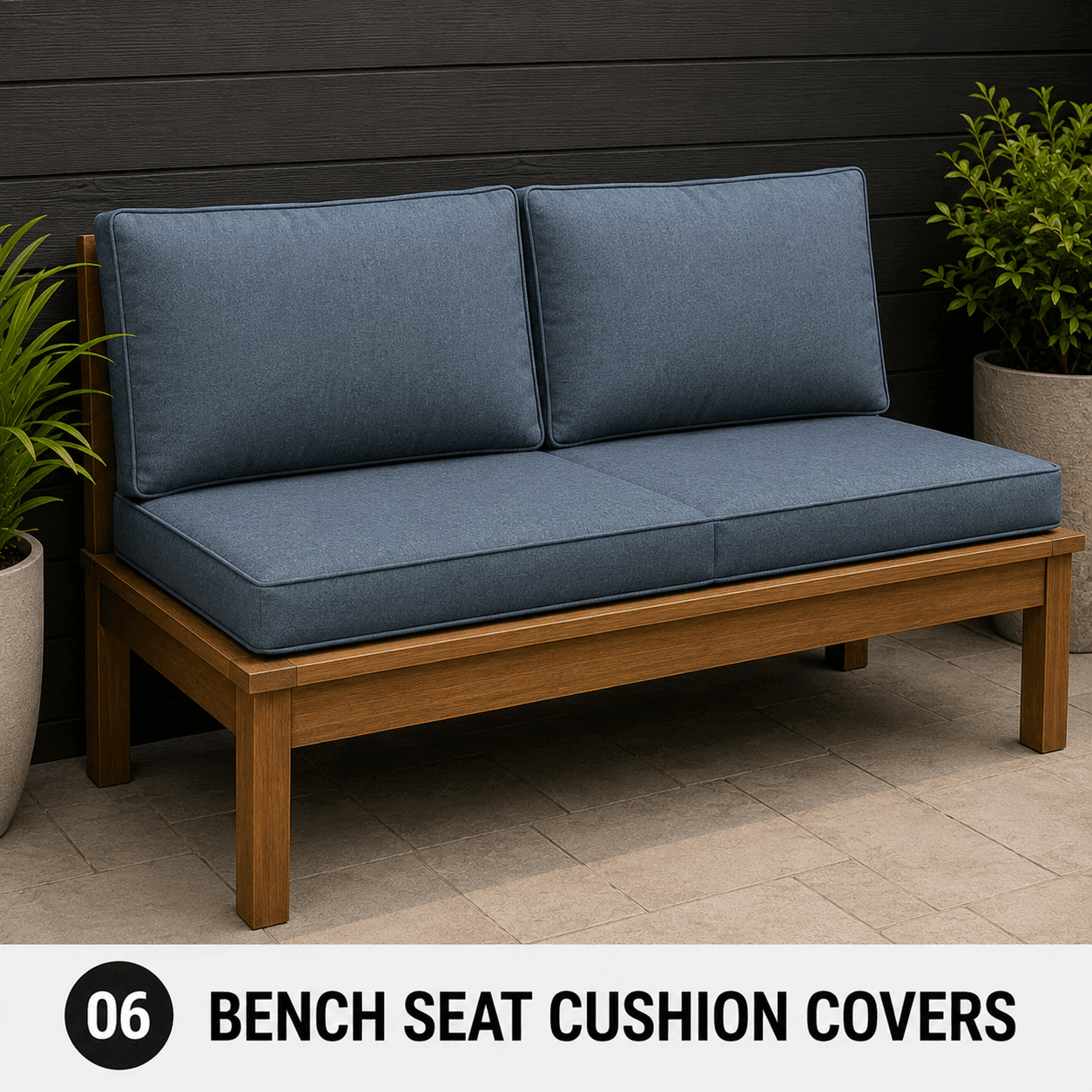 Outdoor Bench Seats Cushion Covers