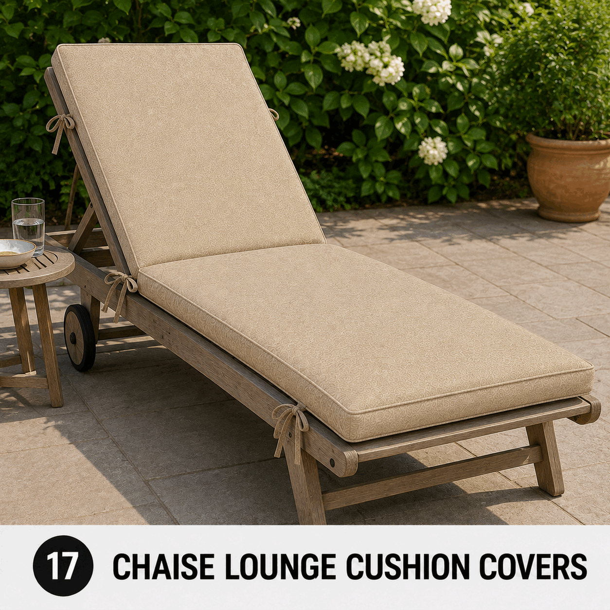Outdoor Chaise Lounge Cushion Covers