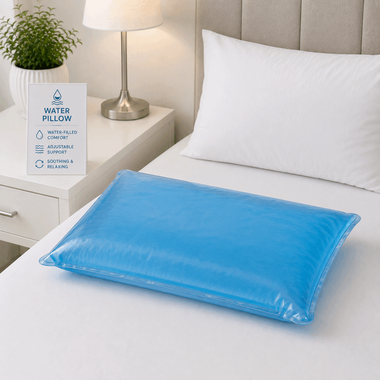 Blue Cooling Gel Pillow for UAE commercial textile supply