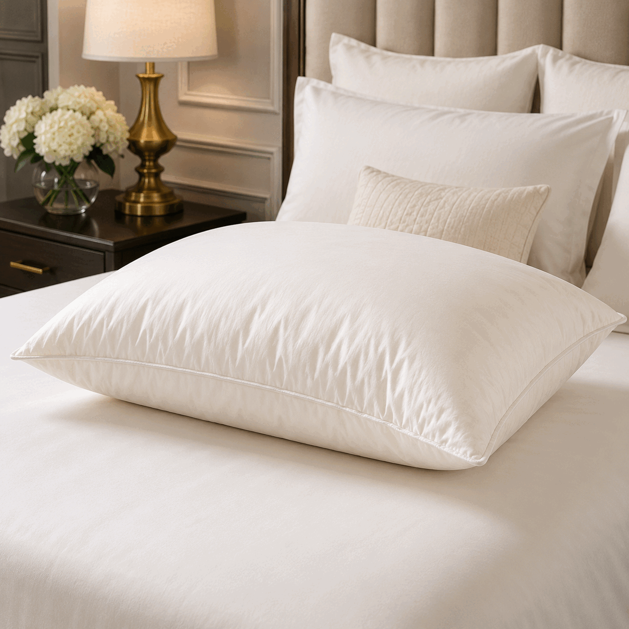 White Down Alternative Bed Pillow for UAE commercial textile supply