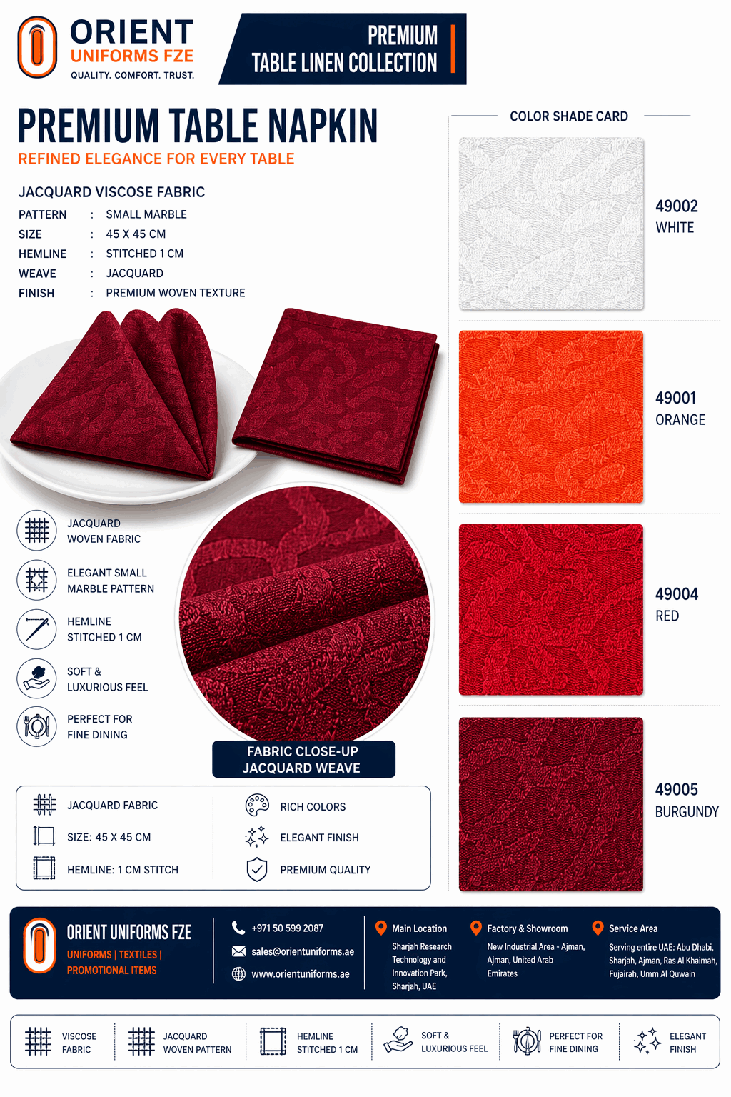 Burgundy Red Table Cloth