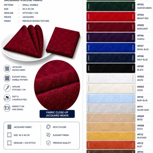 Burgundy Red Table Cloth Shade Card