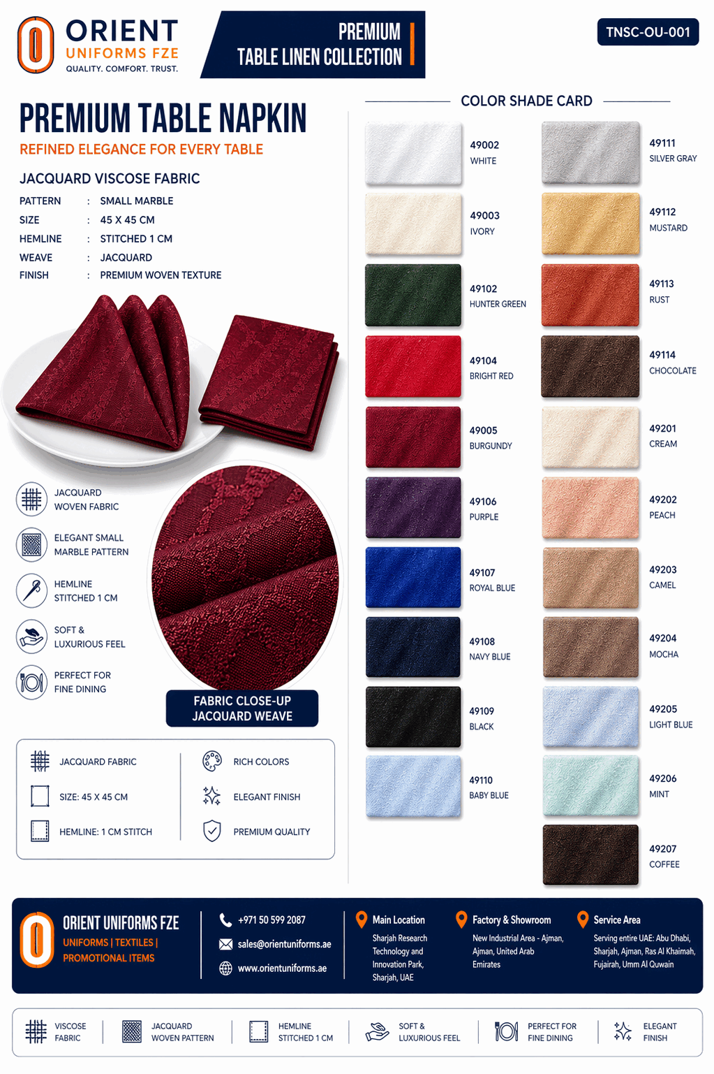 Burgundy Restaurant Table Cloth