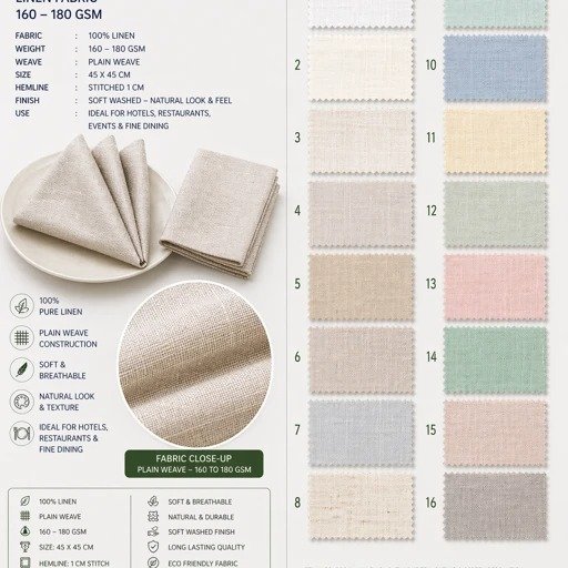 Off White Neutral Table Cloth Shade Card