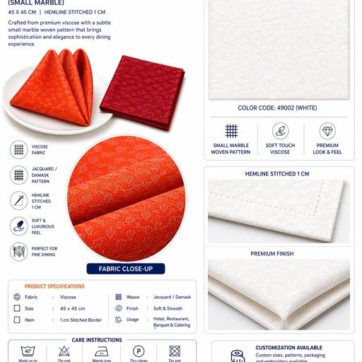 Orange Red Jacquard Table Cloth